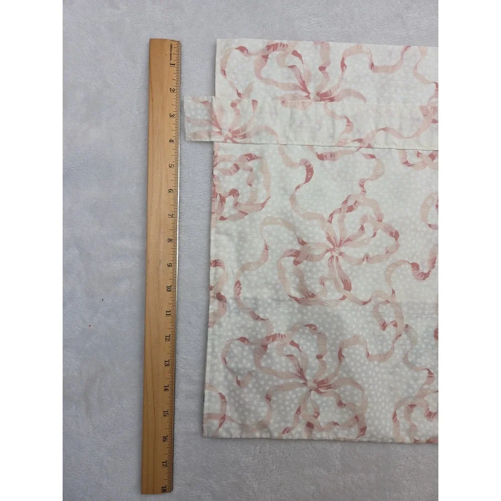 Vintage 80 90s Cottagecore Grandmillennial Floral Valances Dots Bows Ribbons Set
